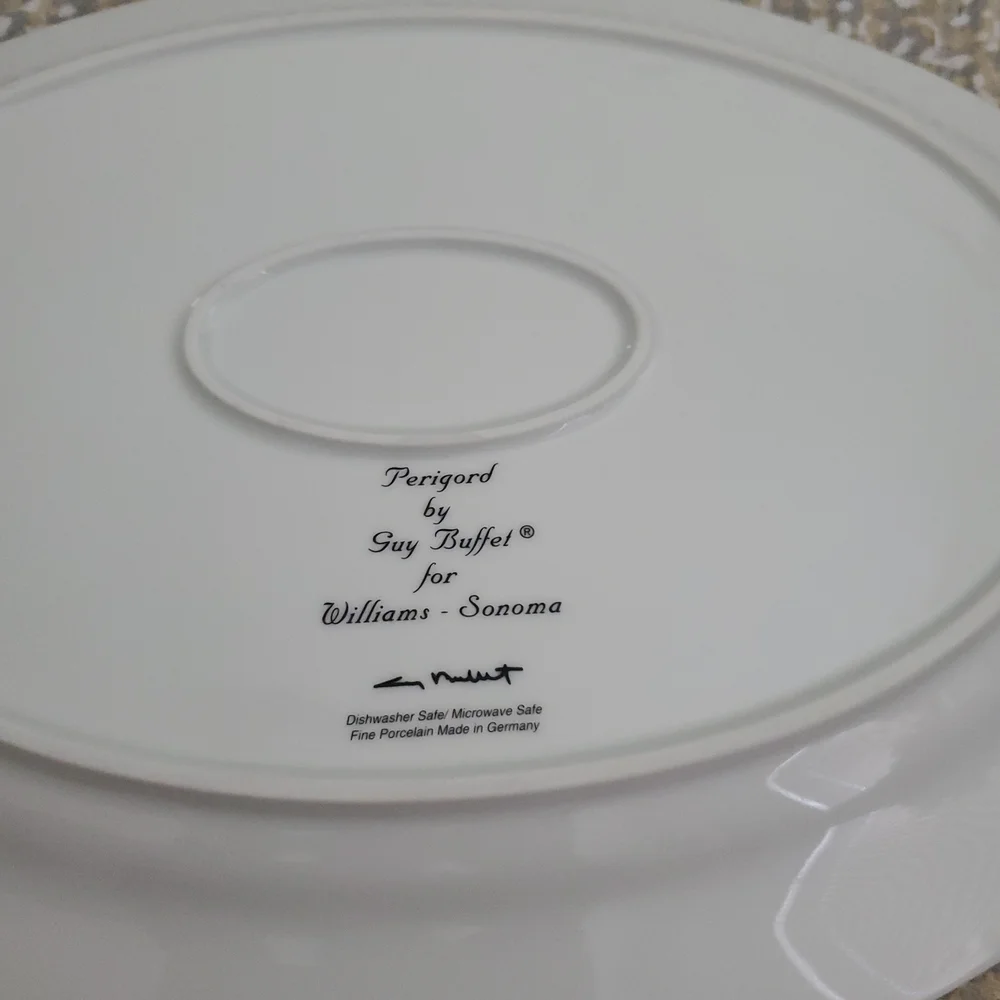 Perigord by Guy Buffet for Williams -Sonoma Oval Platter.